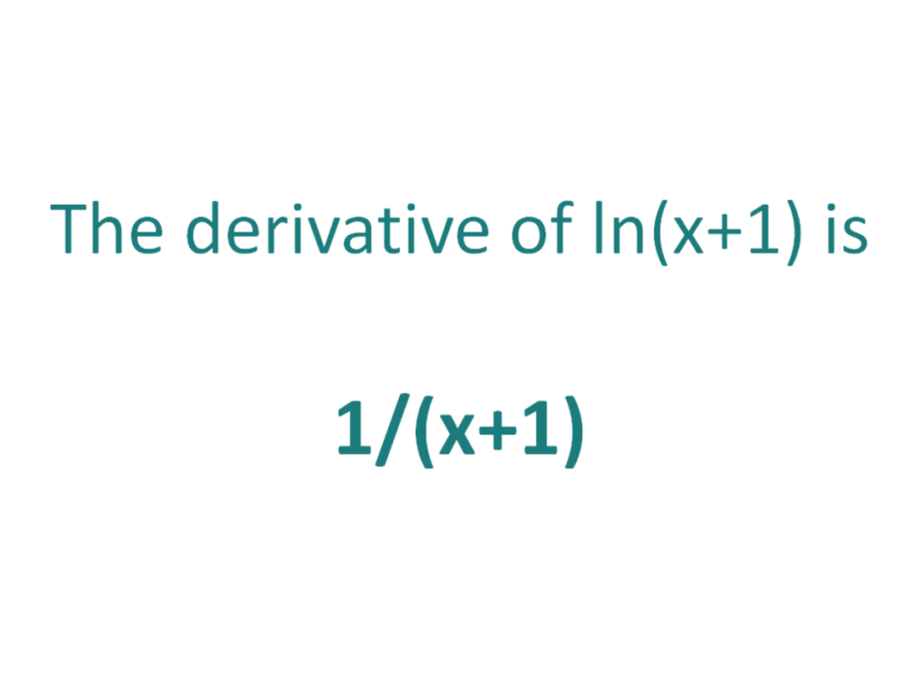 derivative of y e 1 lnx