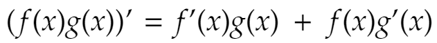 Formula for the product rule
