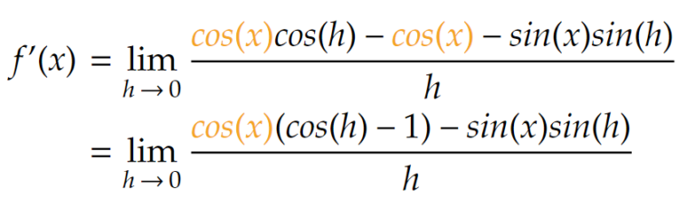 derivative of cos 3t